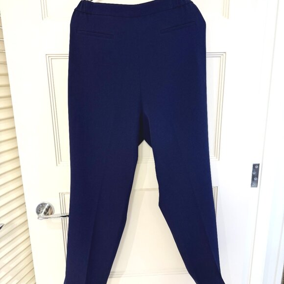 ECU - Size 14 - Kasper Navy Blue Suit Pants Straight Leg - Picture 3 of 3